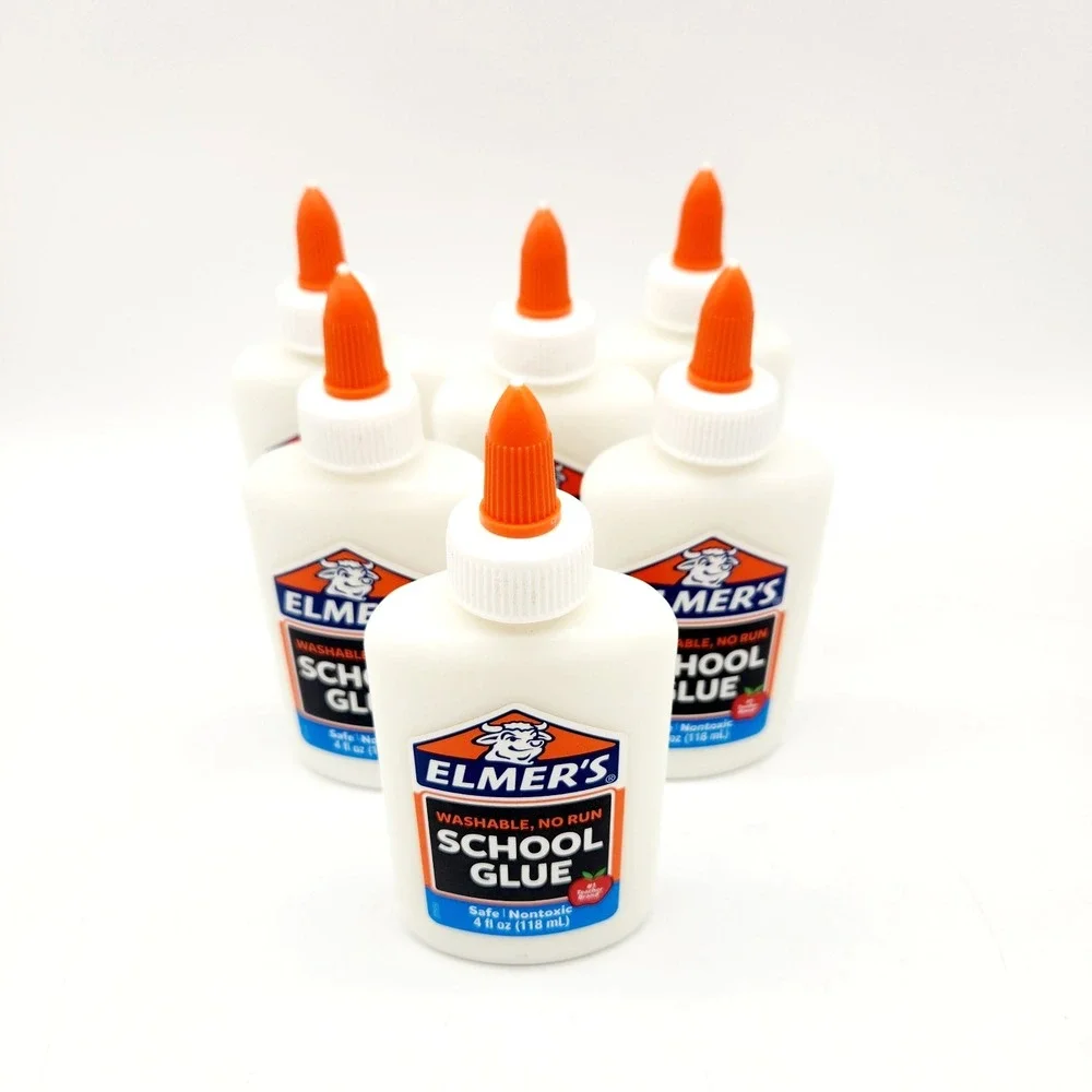 6-Pack Elmer's Washable School‎ Glue 4oz White Non-Toxic Kids Craft Supply